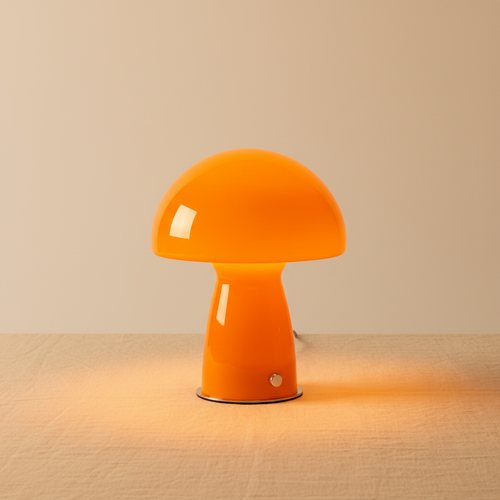 AuraGlass Lamp - Warm Studio Editorial